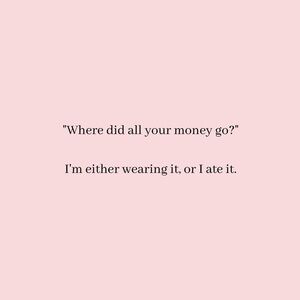 … but a girl’s got to eat, and why not look good while doing it? 🛍️